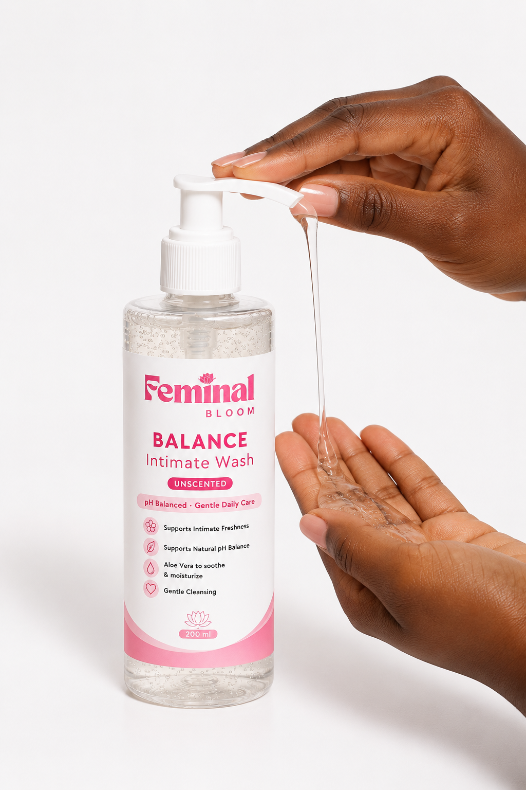 Feminal Bloom Balance Intimate Wash (Unscented) | pH-Balanced Feminine Wash