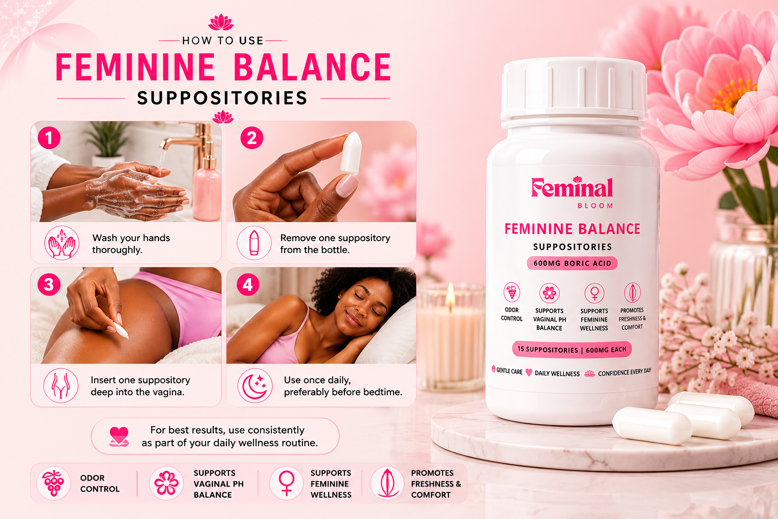 Feminine Balance Suppositories